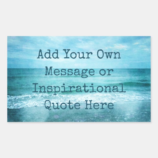 Create Your Own Motivational Inspirational Quote Sticker (Front)