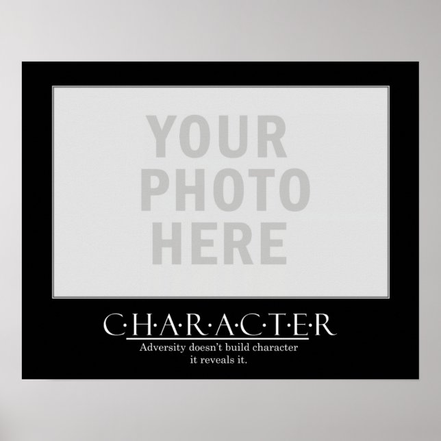 Create Your Own Motivational Poster - Character (Front)