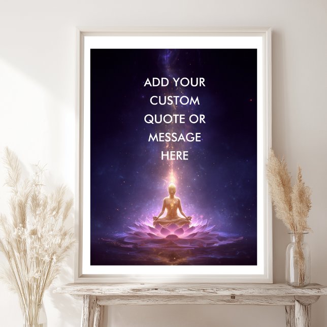 Create Your Own Motivational Quote – Cosmic Buddha Poster (Create Your Own Motivational Quote – Cosmic Buddha Poster)