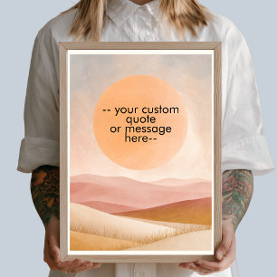 Create Your Own Motivational Quote Landscape Poster
