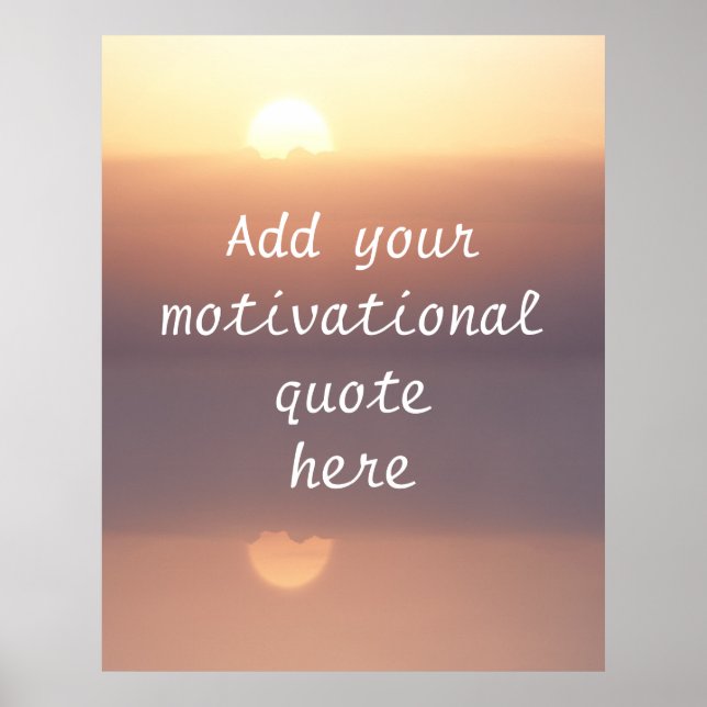 Create your own motivational quote poster (Front)