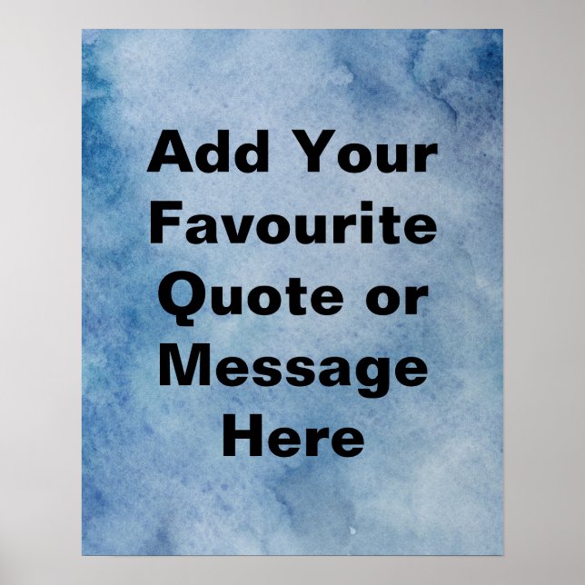 Create Your Own Motivational Quote Poster (Front)