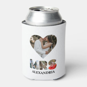 Create your own Mr and Mrs photo Matching couple Can Cooler