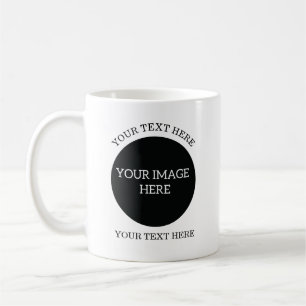Create Your Own Mug - 2 Round Images Plus Text