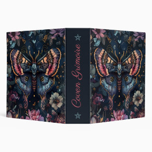 Create Your Own Multicolored Fantasy Moth Floral Binder