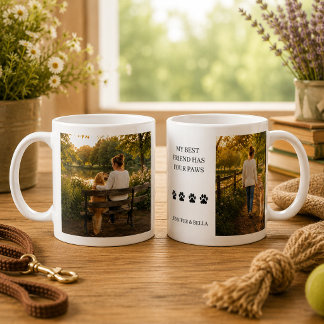 Create your own My best friend has four paws photo Coffee Mug