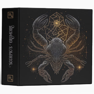 Create Your Own Mystical Astrology Scorpio Zodiac Binder