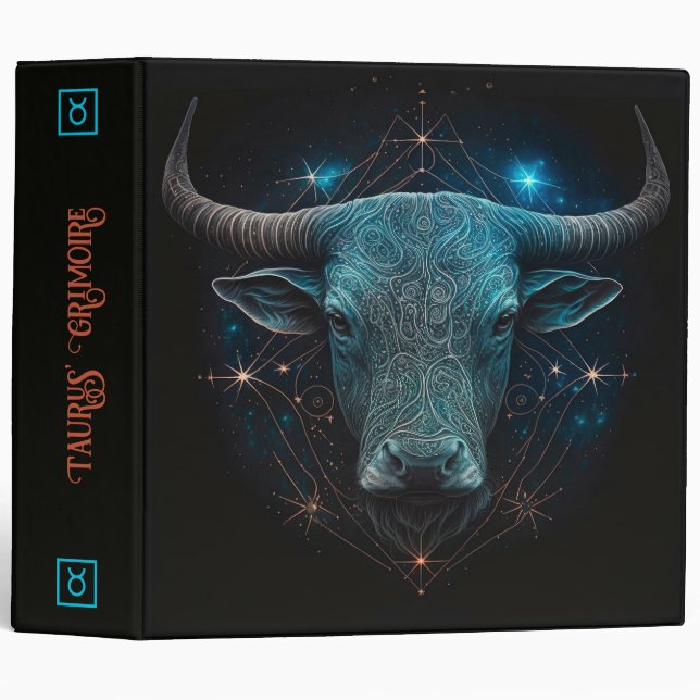 Create Your Own Mystical Astrology Taurus Zodiac Binder (Front/Spine)