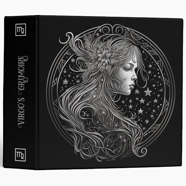Create Your Own Mystical Astrology Virgo Zodiac Binder (Front/Spine)