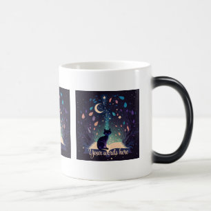 Create Your Own Mystical Black Cat Magic Mug