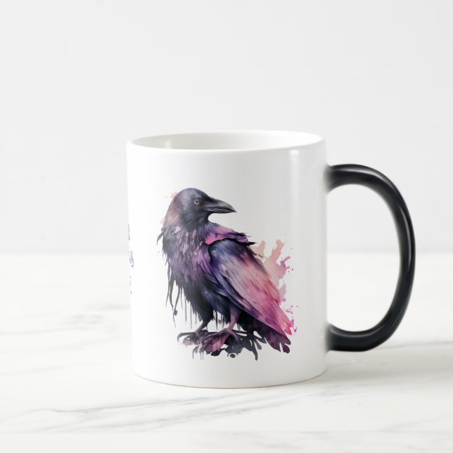 Create Your Own Mystical Black Raven Magic Mug (Right)
