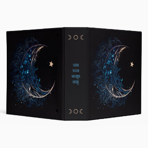 Create Your Own Mystical Blue & Gold Moon Binder