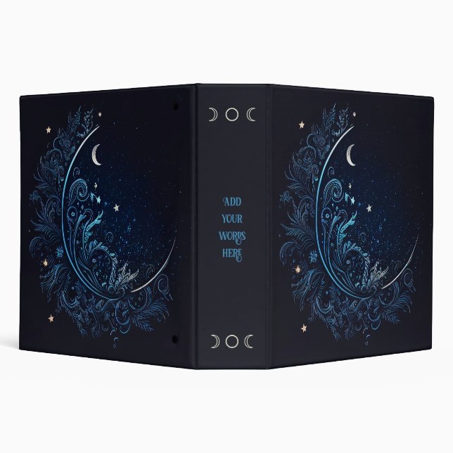 Create Your Own Mystical Blue Moon Binder (Background)