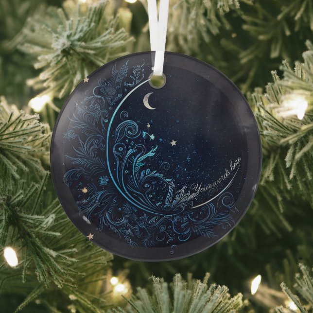 Create Your Own Mystical Blue Moon Glass Ornament (Insitu)