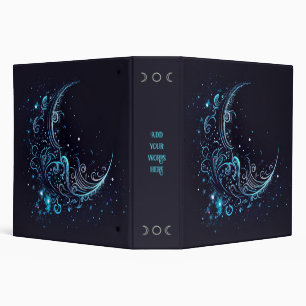 Create Your Own Mystical Blue & Silver Moon Binder