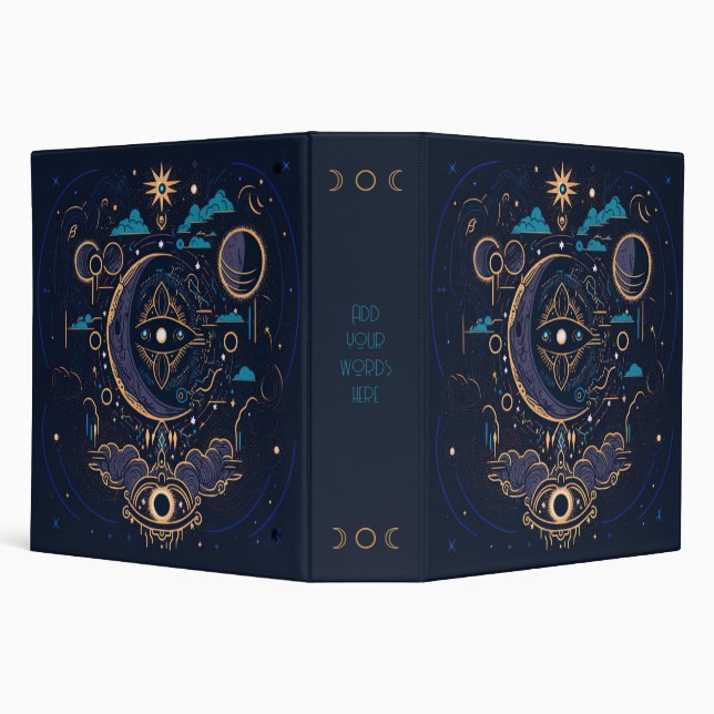 Create Your Own Mystical Celestial Lunar Binder (Background)