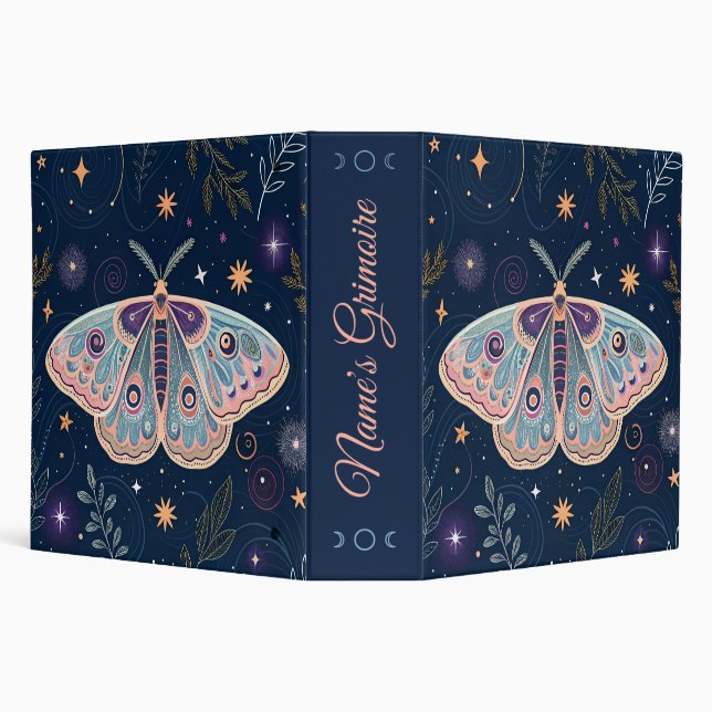 Create Your Own Mystical Celestial Meadow Moth Binder (Background)