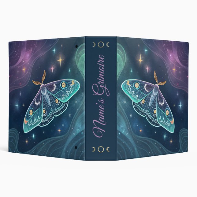 Create Your Own Mystical Celestial Moth Binder (Background)