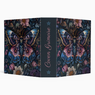 Create Your Own Mystical Colourful Moth Floral Binder
