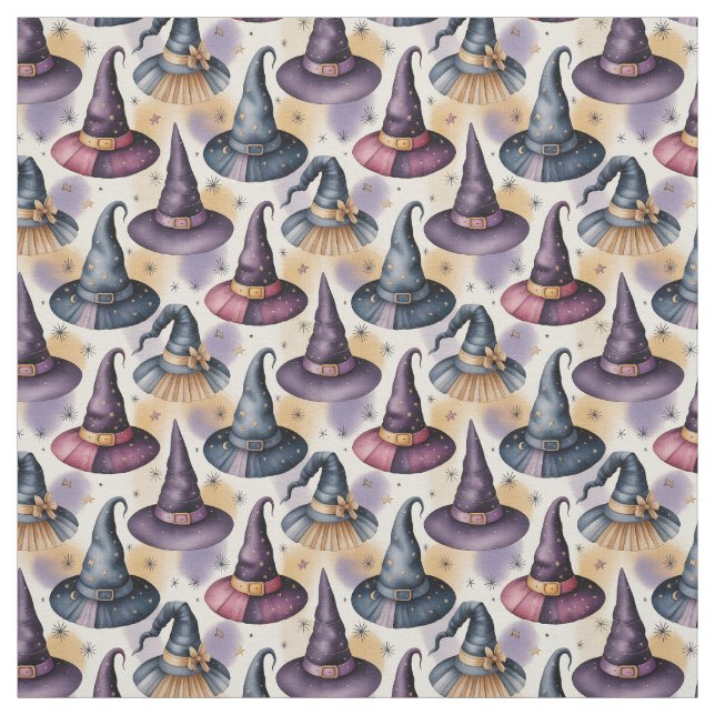 Create Your Own Mystical Conical Witch Hats Fabric (Swatch)