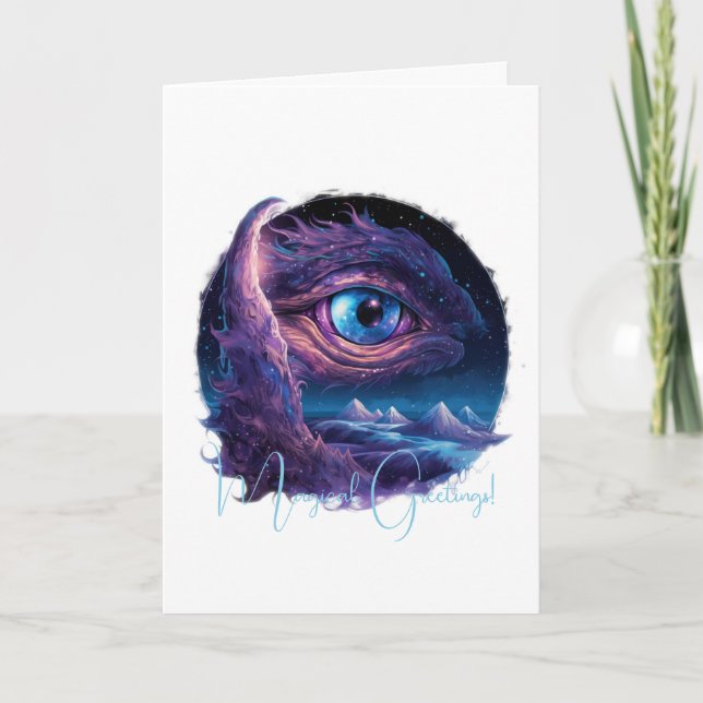 Create Your Own Mystical Dragon's Eye Card (Front)