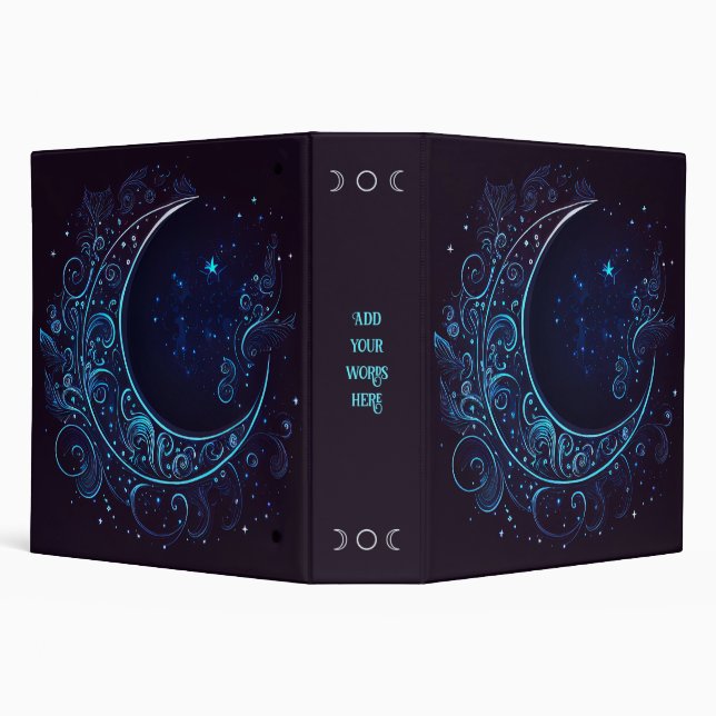 Create Your Own Mystical Filigree Moon Binder (Background)
