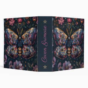Create Your Own Mystical Kaleidoscope Moth Floral Binder