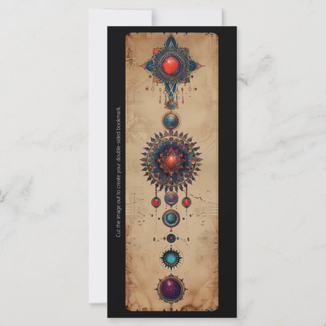 Create Your Own Mystical Mandalas Bookmark Card (Front)
