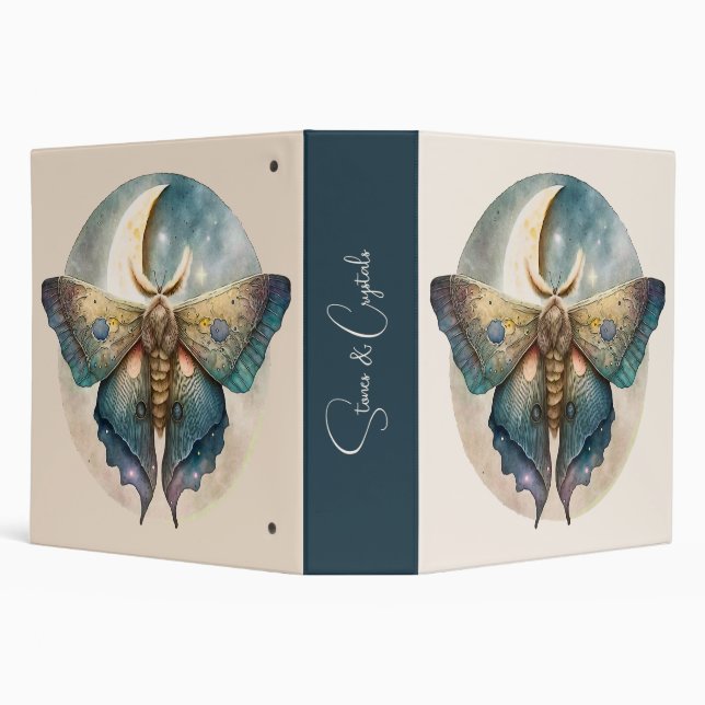 Create Your Own Mystical Moon Moth Binder (Background)