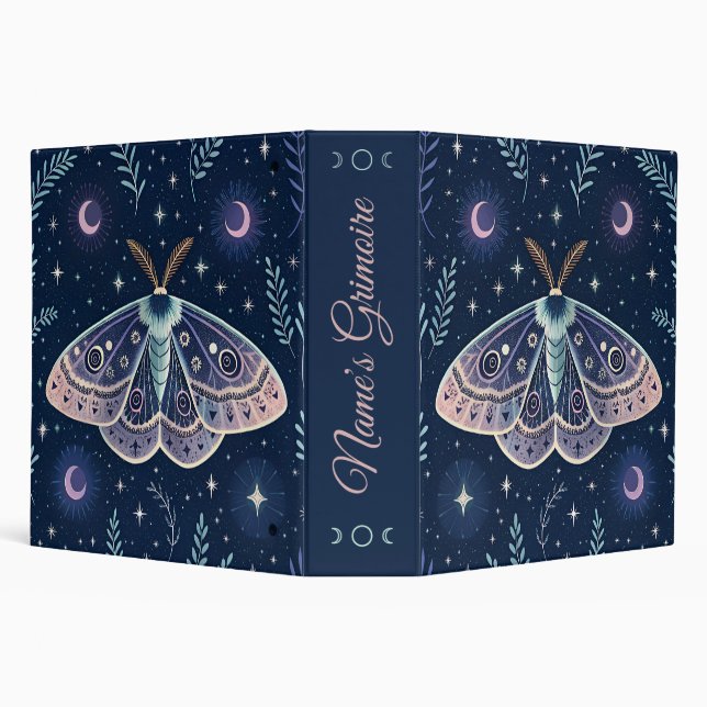 Create Your Own Mystical Moonglow Moth Binder (Background)