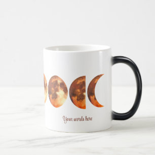 Create Your Own Mystical Orange Moon Phases Magic Mug