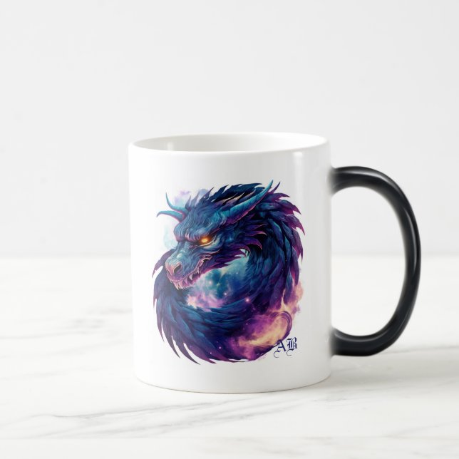 Create Your Own Mystical Purple Dragon Magic Mug (Right)