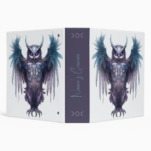 Create Your Own Mystical Purple Owl Binder