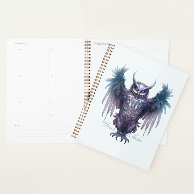 Create Your Own Mystical Purple Owl Planner (Display)