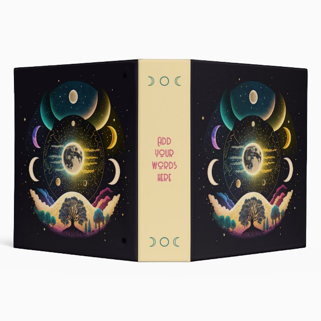 Create Your Own Mystical Sonic Moon Waves Binder (Background)