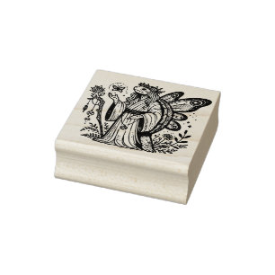 Create Your Own Mystical Turtle Fairy Shaman Rubber Stamp