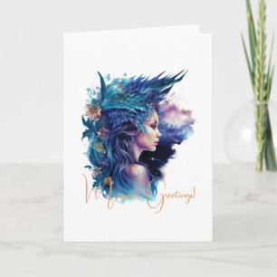 Create Your Own Mythical Amphitrite Nymph Card