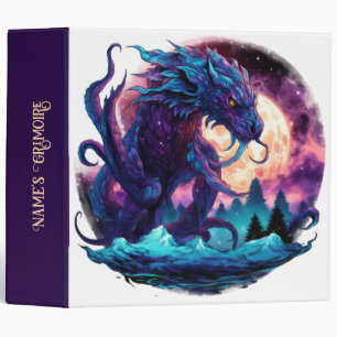 Create Your Own Mythical Kraken Water Dragon Binder