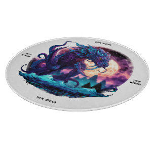 Create Your Own Mythical Kraken Water Dragon Cutting Board