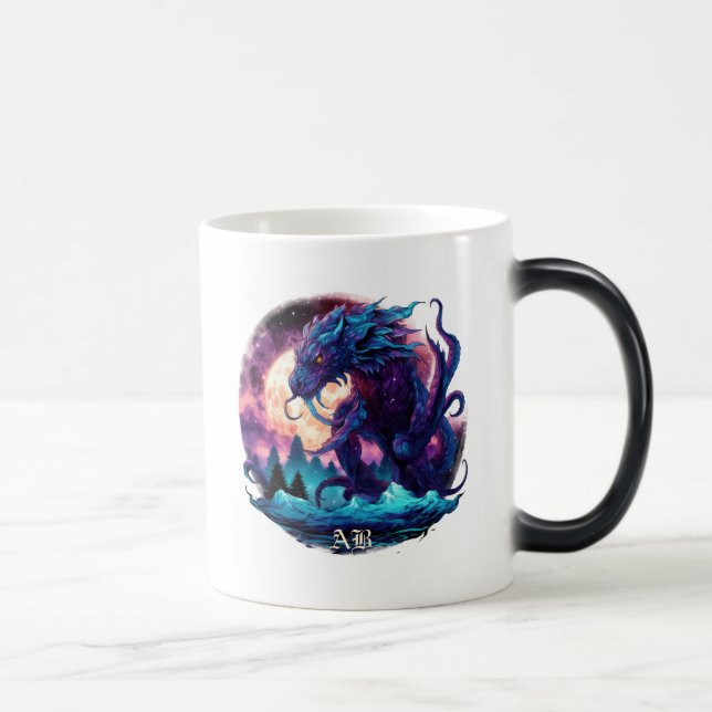 Create Your Own Mythical Kraken Water Dragon Magic Mug (Right)