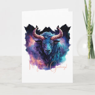 Create Your Own Mythical Minotaur Bull Card