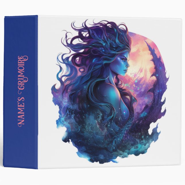 Create Your Own Mythical Siren Mermaid Binder (Front/Spine)