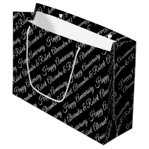 Create Your Own Name Anniversary Large Gift Bag