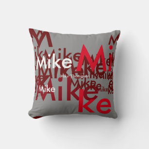 create your own name customized throw pillow