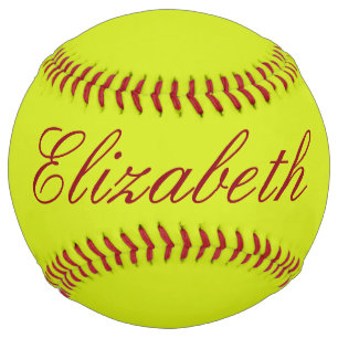 Create Your Own Name Monogram Message Softball