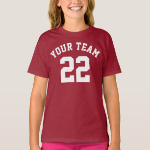 Create Your Own Name Number Sports Jersey Kids T- T-Shirt