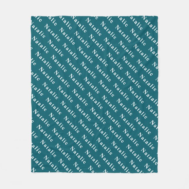 Create Your Own Name Personalized Fleece Blanket (Front)