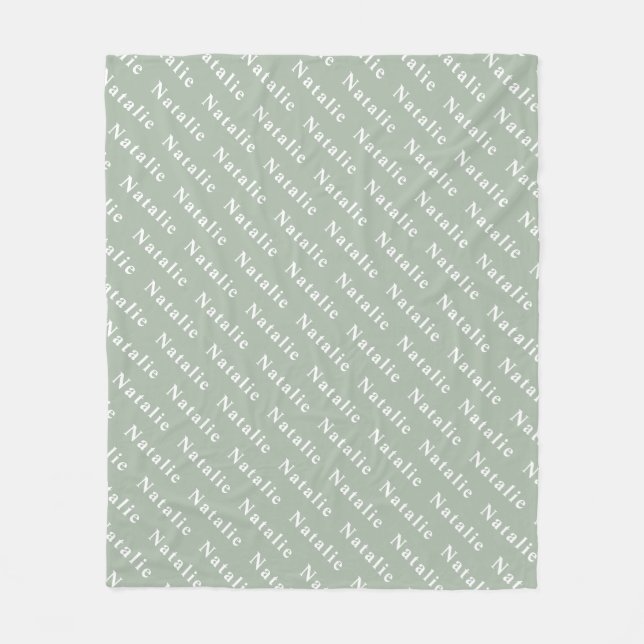 Create Your Own Name Personalized Fleece Blanket (Front)