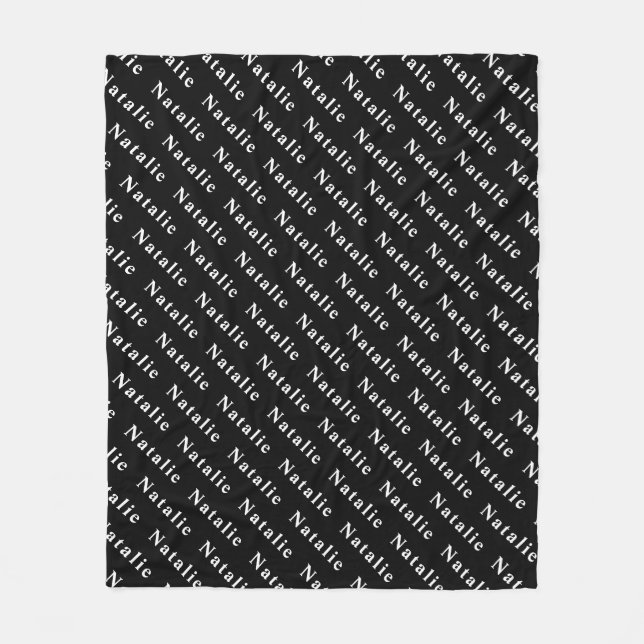 Create Your Own Name Personalized Fleece Blanket (Front)