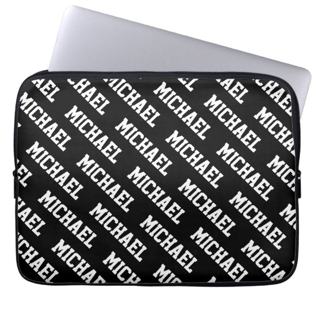 Create Your Own Name Personalized  Laptop Sleeve (Front)